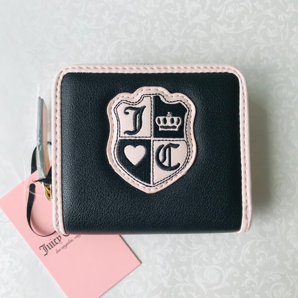 JUICY COUTURE Queen of everything Small Zip Around Wallet Zip coin pocket